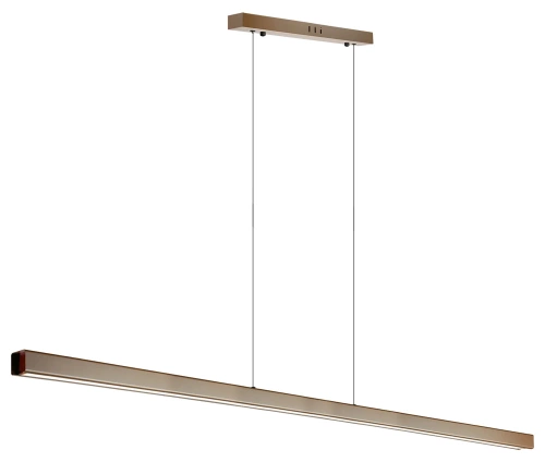 SX41-150CM-60W-BR | Lámpara colgante rectangular moderna | control remoto | LED | Marrón