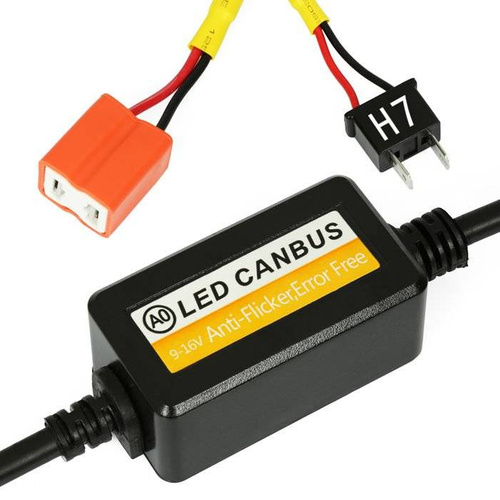 Conjunto de 2 peças - Filtro CAN BUS LED analógico A0 H1 - laranja