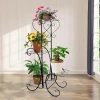 MF-S05-BLACK | Metal flower stand | flower shelf | black