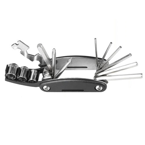 MFT-16in1 | Multitool na kolo - imbusové klíče, ampule, zásuvky | Nástroje 16v1 | Sada klíčů