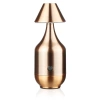 Lampe de table LED en cuivre avec batterie intégrée | Veilleuse tactile à puissance et couleur réglables | Lampe moderne pour restaurants, hôtels et salons | YG-D030-COPPER