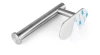Toilettenpapierhalter | selbstklebend | silber | JZU-304-SILVER