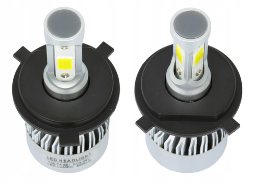 LED H4 S2 COB 36W 16000 lm készlet
