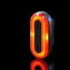 Baglygte til cykel USB COB LED | kraftigt rødt lys | vandtæt IPX8 | BK-L400