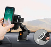 PSI-C038 | Automobilinio telefono laikiklis ant priekinio stiklo su teleskopine rankena | gravitacinis