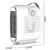 JM-115 | Retro electric heater, mini fan heater, farelka | 2 speed | 500W | White