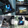 PZ-E9 | Video recorder, car camera | 3 cameras - front, back, interior | FullHD 1296p | 4" screen