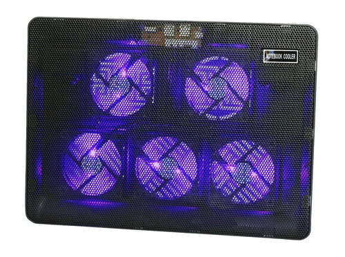 V5| Supporto di raffreddamento per laptop da 12-17" | 5 ventole | HUB USB | LED