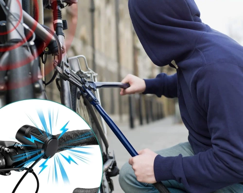 Campanello elettronico per bicicletta con allarme 125 dB | Campanello impermeabile con funzione di allarme antifurto | EH-128