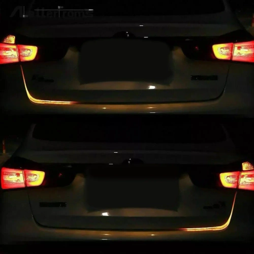 Faixa de LED flexível para tampa do porta-malas | Comprimento 150 cm | Ajuste óptico de LED