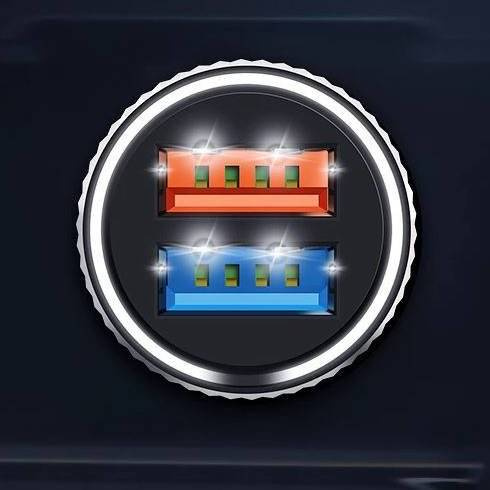 WC7W-Negru | Încărcător auto | compatibil cu standardele Dash Charge și VOOC 4.0 și 3.0