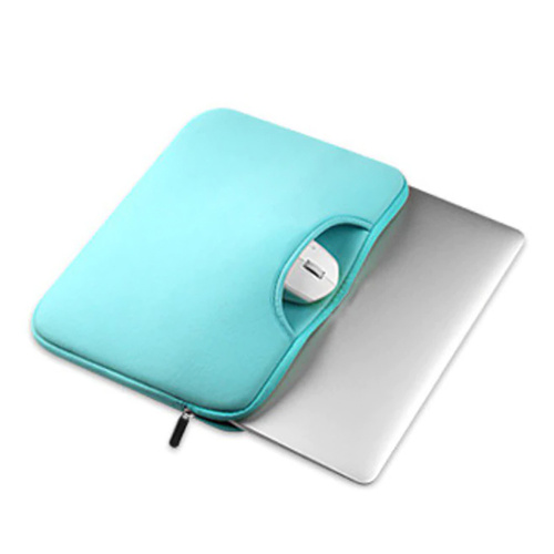 BR04 | Neopreen tas, 15,6" laptophoes | handvatten, twee zijvakken | blauw