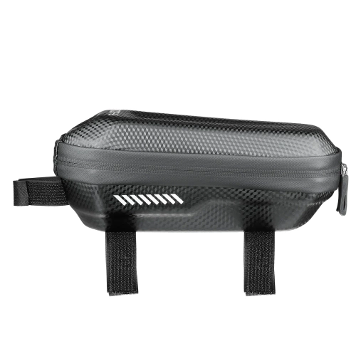 Bolsa rígida de EVA impermeable para cuadro de bicicleta con reflectores de 1,2 l | Espaciosa bolsa para bicicleta con doble cierre | 287YB
