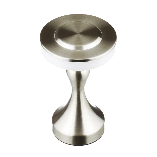 HJA14-A-SILVER | Stolná lampa so vstavanou batériou | Nočná lampa s tromi farbami svetla | Atmosférická lampa do hotela alebo reštaurácie