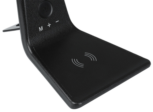 MT-603 | LED asztali lámpa | Qi indukciós töltő | Rugalmas kar | Kiegészítő USB port