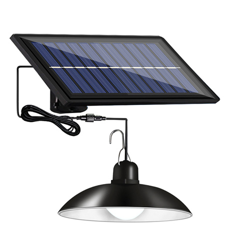 LD-04 | Hangende LED-tuinlamp op zonne-energie met IP44 schemersensor | 30 SMD-LED&#39;s | IR-afstandsbediening