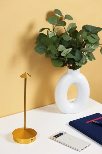 HJA32-OURO | Candeeiro de mesa com bateria incorporada | Lâmpada noturna com três cores de luz | Lâmpada atmosférica para hotel ou restaurante