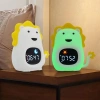 LED Children's Alarm Clock with Night Light and White Noise - Colored Light, Alarm, Sunrise Simulation | Night Light with Built-in Battery | JL-822