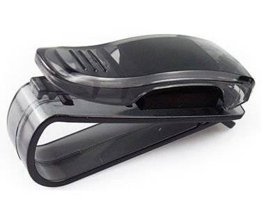 Holder, clip for glasses for the sun visor in the car