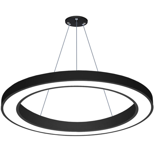 LPL-004 | LED hangende plafondlamp 60W | rond | aluminium | CCD niet-knipperend | Φ100x6