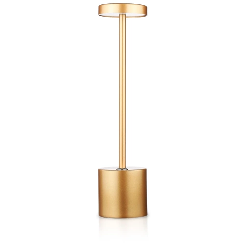 HJA28-ROSEGOLD-2 | 34 cm Stolní lampa s vestavěnou baterií | Noční lampa se třemi barvami světla | Atmosférická lampa do hotelu nebo restaurace