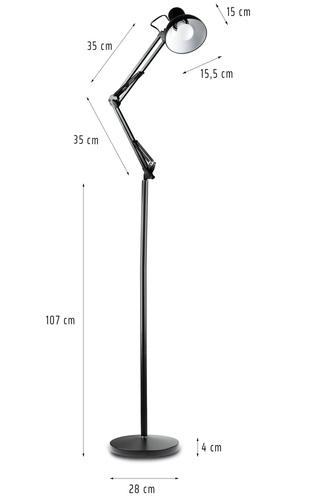 MT-390 | Stojacia lampa s nastaviteľným ramenom