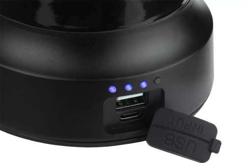 MY-880 | Kempingová LED lampa v retro štýle s funkciou powerbanky | Plynulé nastavenie jasu a farby | 3000mAh, 20-260lm, 5-120h, IPX6 | čierna