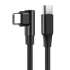 PD-F60W-1M-B | GSM кабел | Ъглов USB-C кабел | Кабел с щепсел 90 градуса. | Бързо зареждане ДОСТАВКА НА МОЩНОСТ | Кабел за предаване на данни 