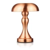 HJA24-A-KOPER | Paddestoel LED-tafellamp | Draadloze lamp voor hotel, restaurant | Nachtelijke aanrakingslamp