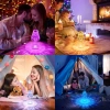 DTL-C16-RGB | Krystal natlampe | Lampe styret med berøring eller fjernbetjening | En moderne LED-lampe med mulighed for at skifte farver.