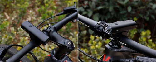 Lanternă frontală pentru bicicletă cu LED USB-C, 400 lm | Lampă de bicicletă impermeabilă cu mod SOS | Lumină puternică cu baterie reîncărcabilă încorporată | XJLQD