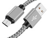 C06 | Micro USB 1M | Cabo de nylon para telefone Quick Charge 3.0 2A