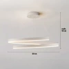  RLO-60CM-80W-W | Modern függőlámpa 60 cm | Spirál LED lámpa 80W