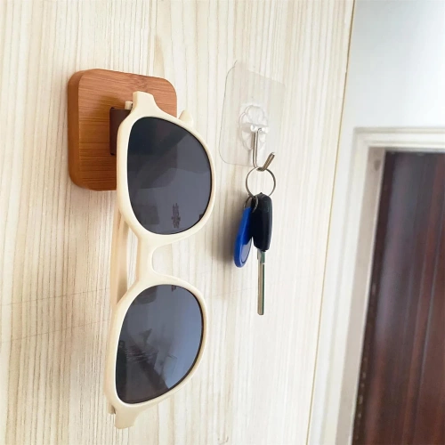 GH-H02-B | Percha para gafas | Colgador de pared sujeto con cinta adhesiva | Porta gafas