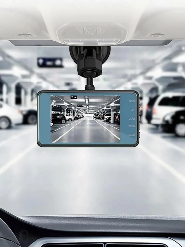 1296p vaizdo registratorius su 4 colių ekranu ir G jutikliu | „Full HD“ automobilio kamera, lietimui jautrus ekranas, WDR, parkavimosi jutiklis | PZ-V12