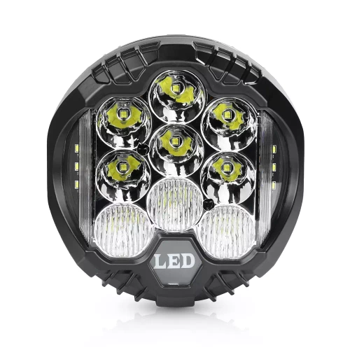 WL002-50W | LED arbejdslampe 7&quot; 50W 5000lm | 2i1 | DRL + langdistancereflektor