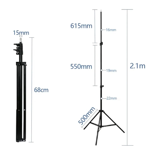 Trípode universal SENY-210CM | entre otros para lámpara de anillo