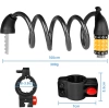 Bicycle combination lock | 5-digit code, flexible cable 100 cm | BLC0563