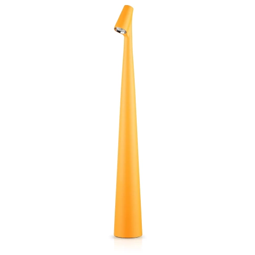 HMS-455-ORANGE| Bordlampe 43cm | Trådløs natlampe med indbygget batteri | Lampe med touch kontrol