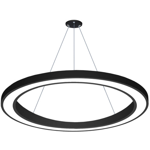 LPL-004 | LED hangende plafondlamp 80W | rond | aluminium | CCD niet-knipperend | Φ120x6