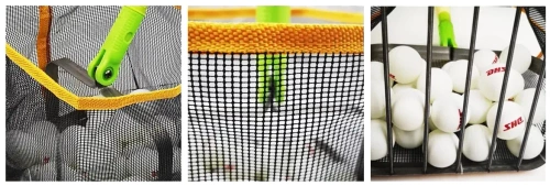 Ramasse-balles télescopique | Panier léger et réglable en hauteur pour 150 balles | JQ250-GR