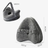 JLP-013-GRIGIO | Cuscino ortopedico | Cuneo tra le ginocchia per dormire sul fianco | Un cuscino che sostiene la posizione naturale del corpo