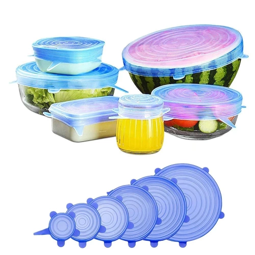 FLR-6BUC-ALBASTRU | Capace universale din silicon | Set huse flexibile