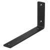 JZ-L235-NOIR | Lot de 4 supports d&#39;étagère | Angle d&#39;étagère 24 cm 