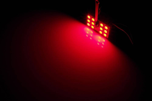 Sada RGB LED panelu | 2 LED panely 12 SMD 5050 RGB | Barevné dálkové ovládání | Adaptéry C5W a W5W