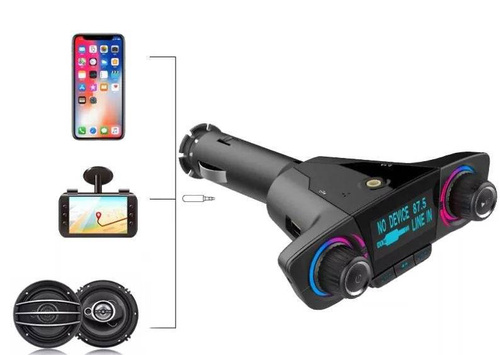 BT06 | FM-zender met Bluetooth 5.0 | AUX | SD | 2x USB 2.1A