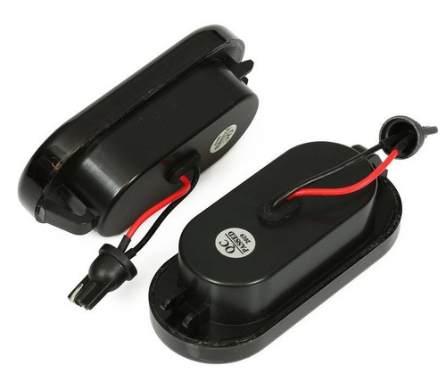 LED-Seitenblinker | dynamisch, getöntes Glas | passend für VW Bora, Golf 3 4, Passat, Lupo, Polo, Sharan, Vento, T5 | PL1812CB2-D