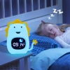 LED Children's Alarm Clock with Night Light and White Noise - Colored Light, Alarm, Sunrise Simulation | Night Light with Built-in Battery | JL-822