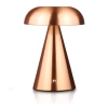  HJA24-COPPER | Table lamp with built-in battery | Night lamp with three light colors | Atmospheric lamp for hotels, restaurants