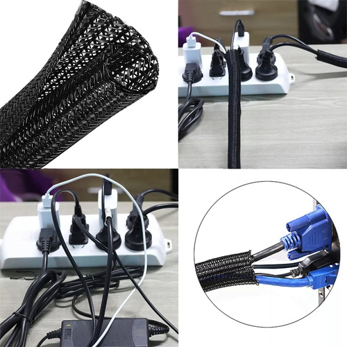 SCS-019MM-3M | Trenza de nailon para cables e hilos, organizador, funda | 3 metros | ⌀19mm